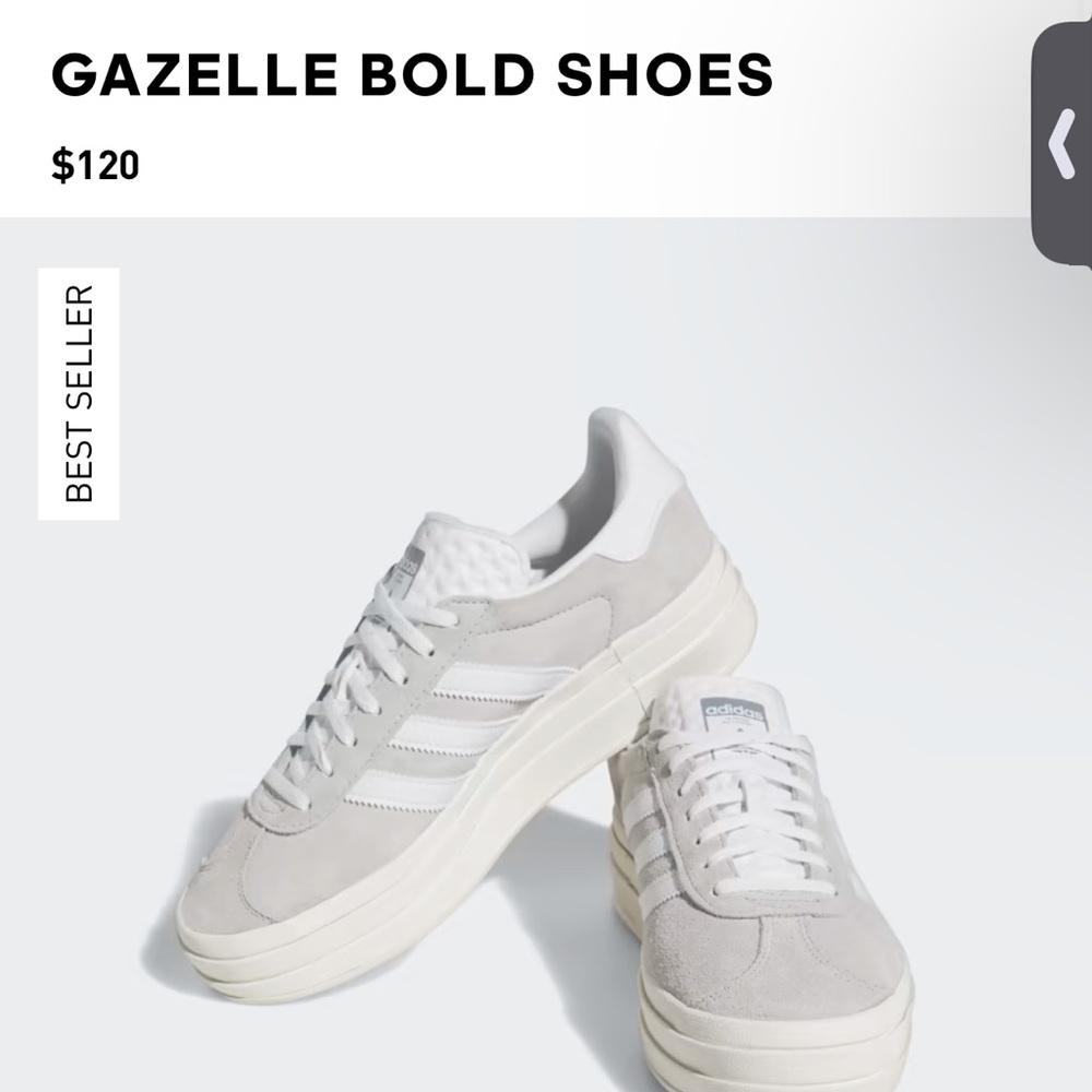 Adidas gazelle bold platform sneakers